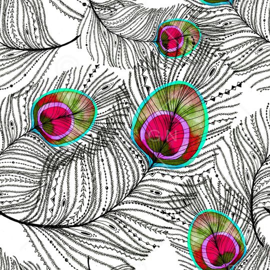 孔雀印花华亿平台图片