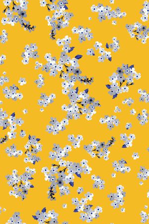 小碎花印花华亿平台图片