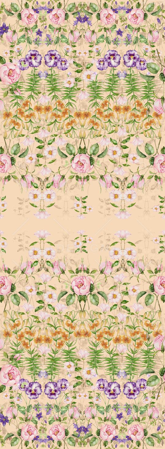 欧式定位花印花华亿平台图片