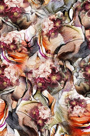 抽象印花华亿平台图片