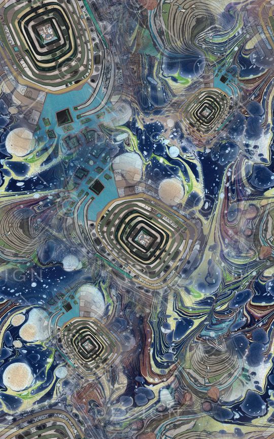 抽象印花华亿平台图片