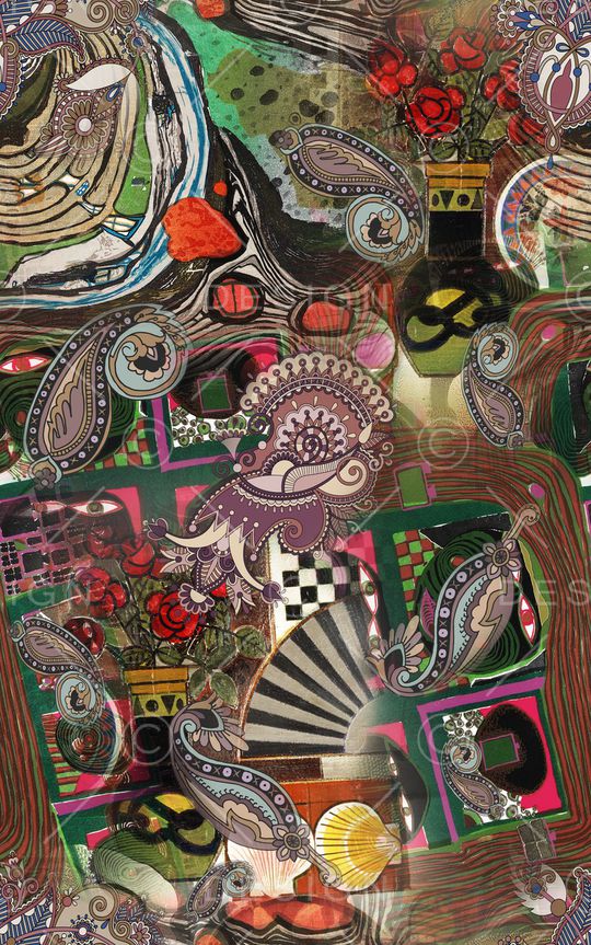 抽象印花华亿平台图片