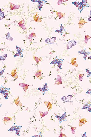 蝴蝶印花华亿平台图片