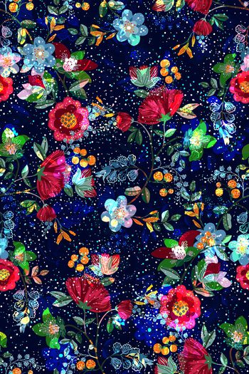 909200-繁星小碎花蓝