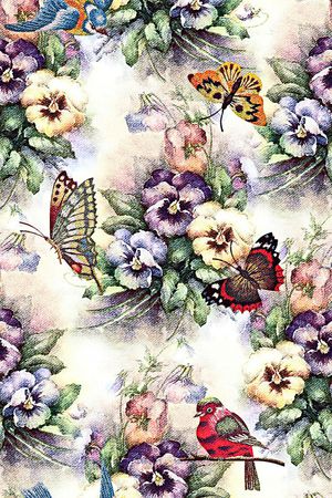 蝴蝶印花华亿平台图片