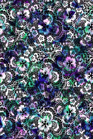 网布蕾丝印花华亿平台图片