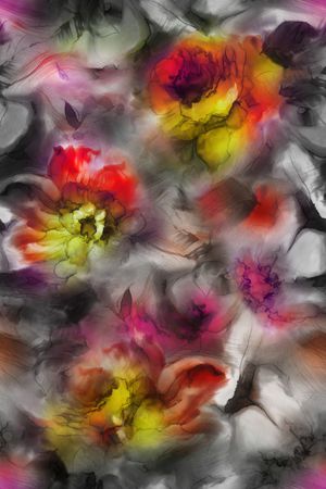 水墨风印花华亿平台图片