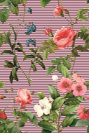 彩底花卉印花华亿平台图片