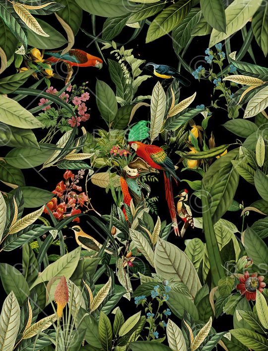 植物印花华亿平台图片