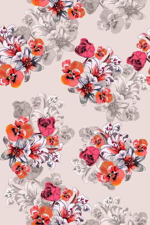 植物印花华亿平台图片