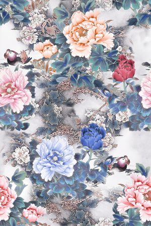 中国风印花华亿平台图片