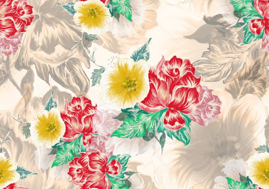 植物印花华亿平台图片