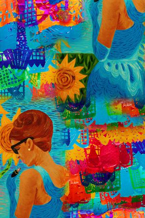 油画华亿平台印花华亿平台图片