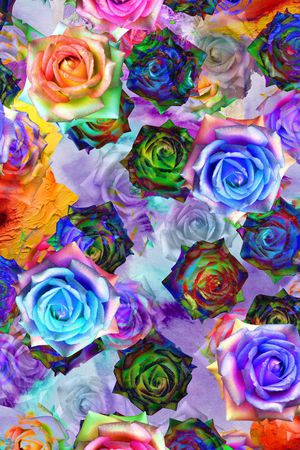 彩底花卉印花华亿平台图片