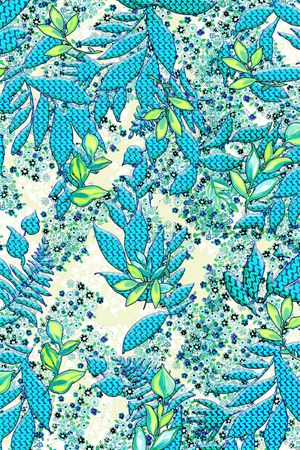 绿植树叶印花华亿平台图片