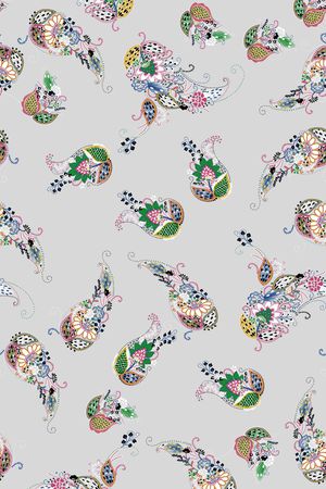 佩斯利印花华亿平台图片