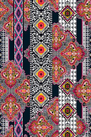 佩斯利印花华亿平台图片