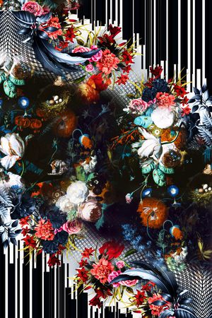 条纹印花华亿平台图片