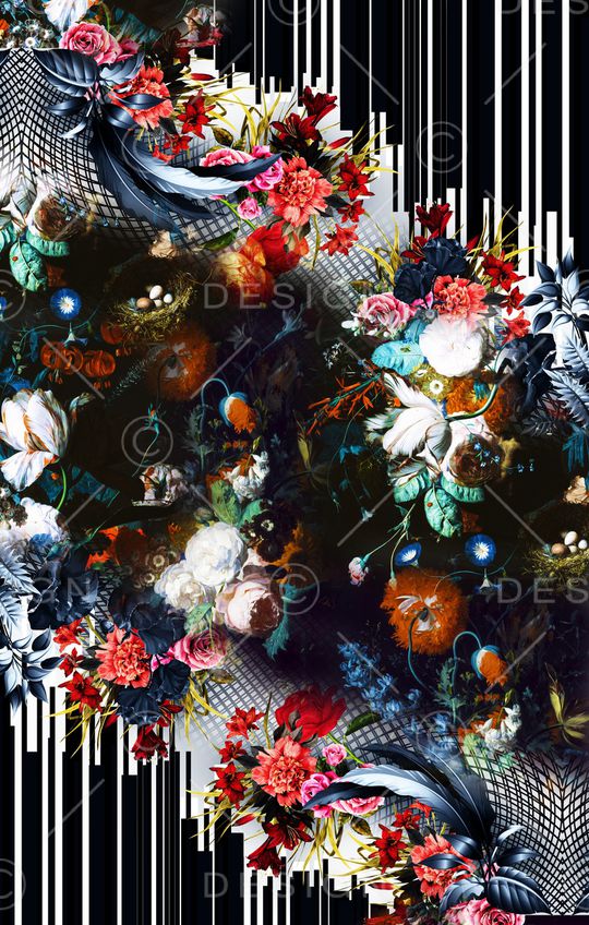 条纹印花华亿平台图片