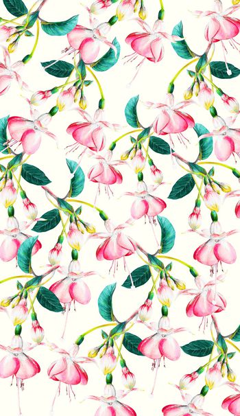 910826-大朵手绘花卉休闲1