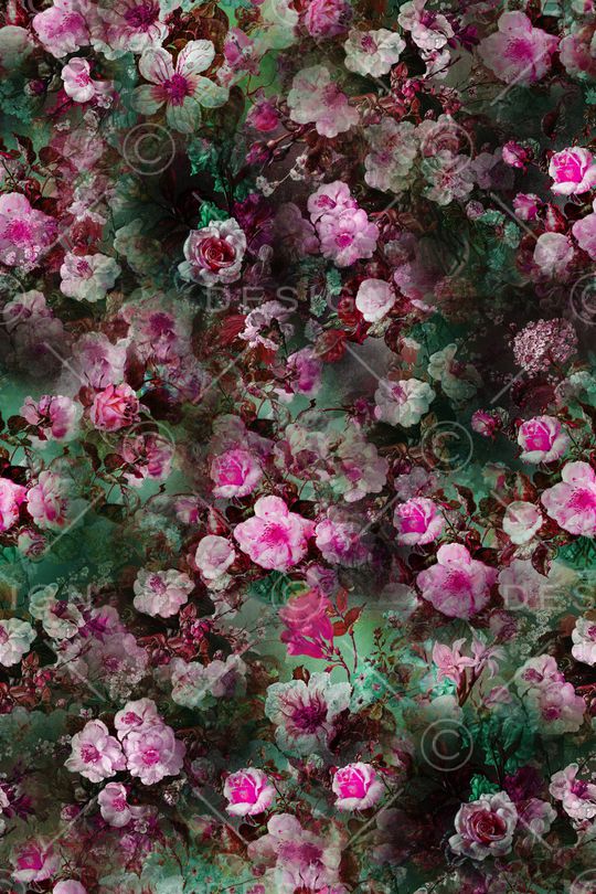 彩底花卉印花华亿平台图片