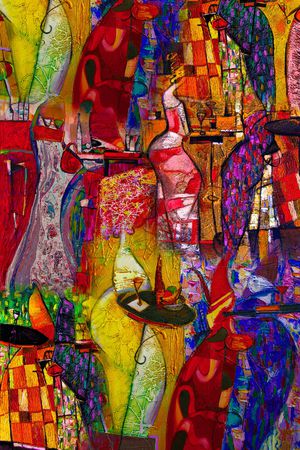 抽象印花华亿平台图片