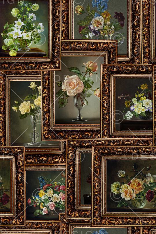 彩底花卉印花华亿平台图片