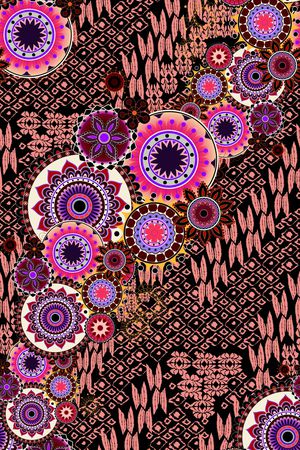 传统纹样印花华亿平台图片