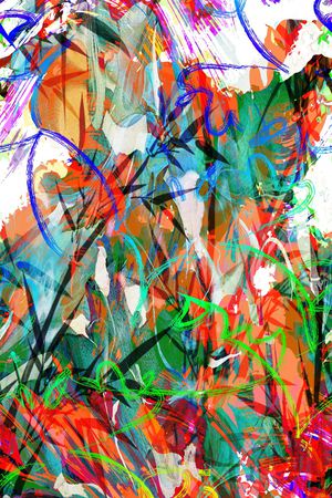 抽象印花华亿平台图片