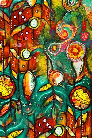 抽象印花华亿平台图片