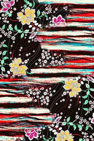 抽象印花华亿平台图片