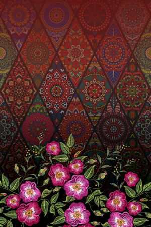 抽象印花华亿平台图片