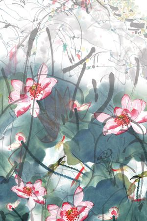 抽象印花华亿平台图片