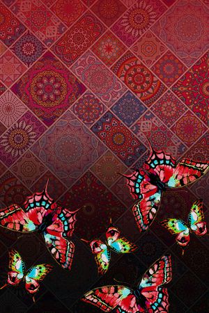 抽象印花华亿平台图片