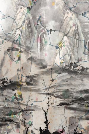 抽象印花华亿平台图片