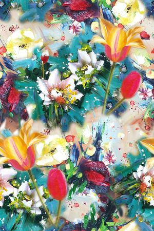 抽象印花华亿平台图片