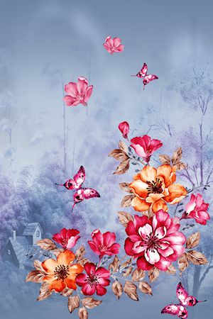 抽象印花华亿平台图片