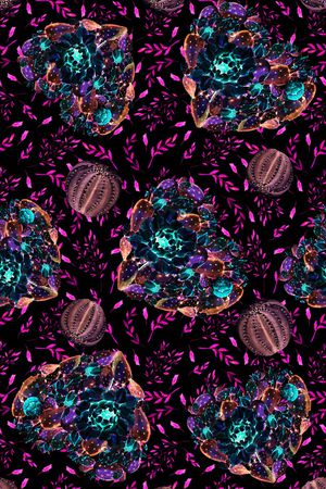 抽象印花华亿平台图片