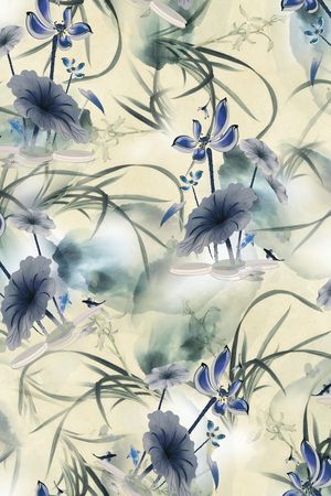 抽象印花华亿平台图片