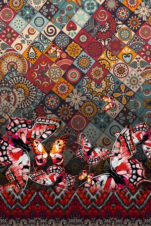 波西米亚印花华亿平台图片