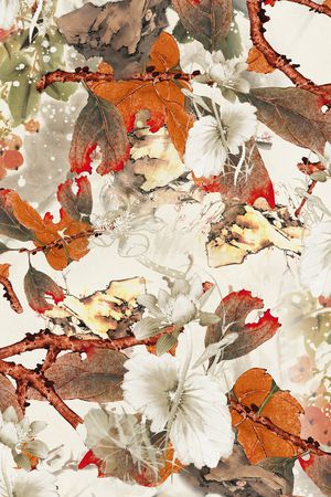 中国风印花华亿平台图片