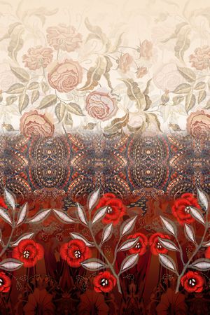 波西米亚印花华亿平台图片