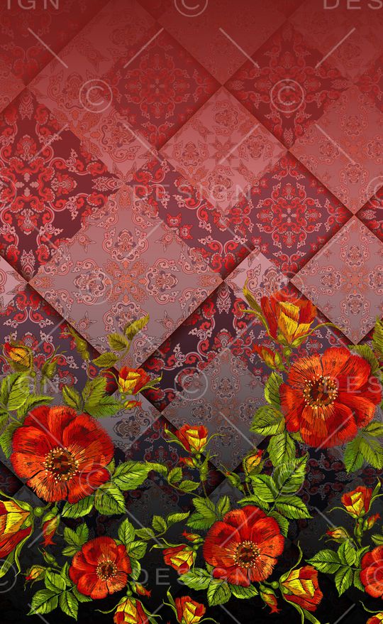 绣花印花华亿平台图片