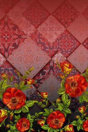 绣花印花华亿平台图片