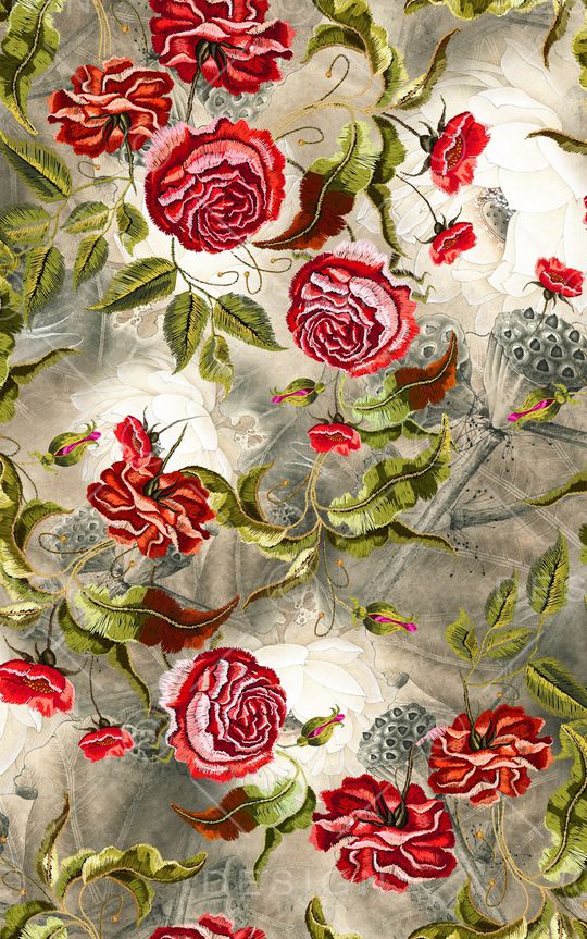 水墨风印花华亿平台图片