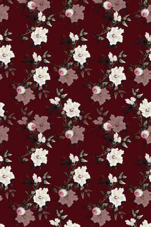 花卉印花华亿平台图片