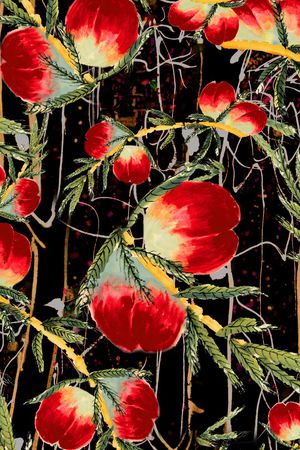 水墨风印花华亿平台图片