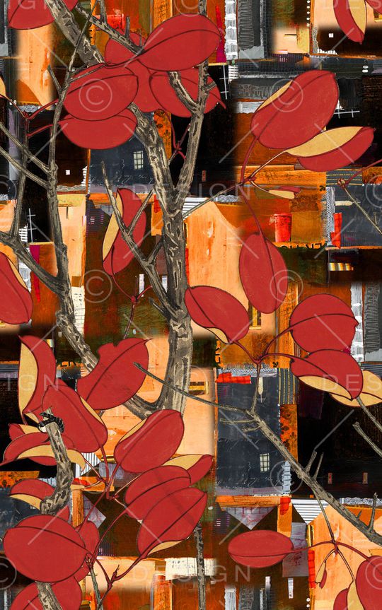 水墨风印花华亿平台图片