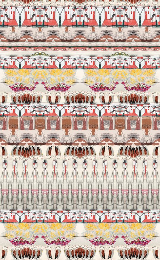 水墨风印花华亿平台图片