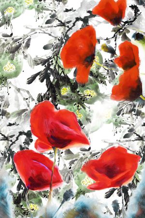 中国风印花华亿平台图片